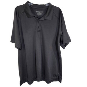 5.11 Tactical Series Men Performance Polo Shirt Short Sleeve Size XL Black 71049